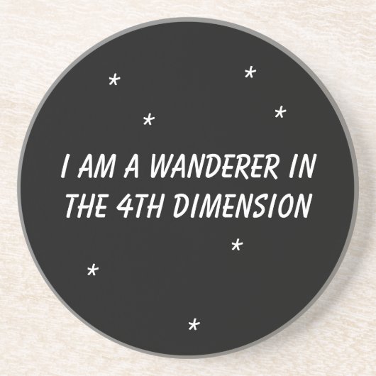 Dessous De Verre En Grès Vagabond de temps (Devant)