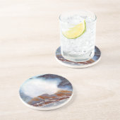 Dessous De Verre En Grès Vague océanique (Côté)