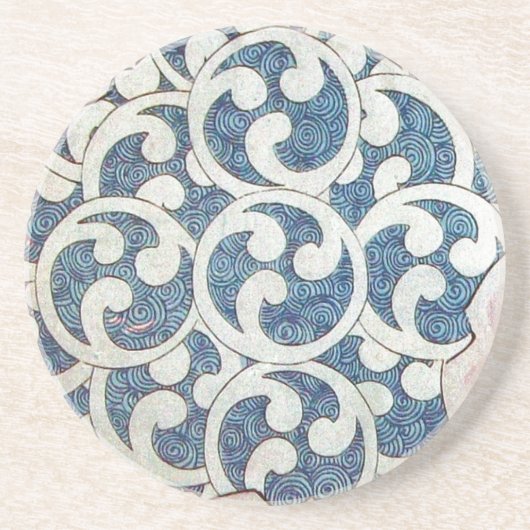 DESSOUS DE VERRE EN GRÈS VAGUES (Devant)