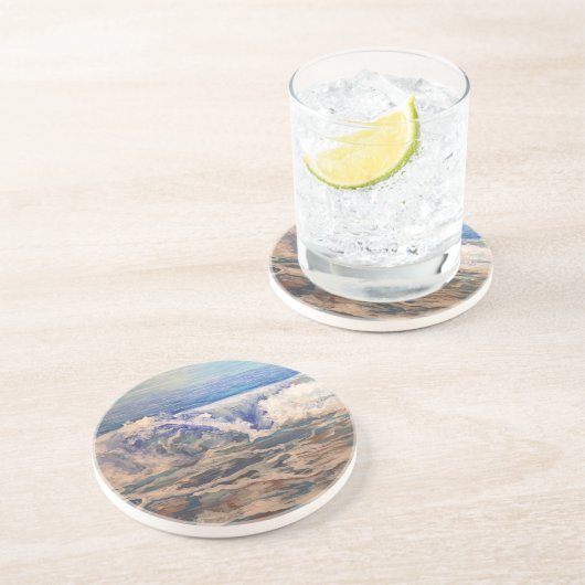 Dessous De Verre En Grès vagues (Côté)