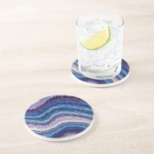 Dessous De Verre En Grès Vagues d'âge cosmique