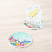 Dessous De Verre En Grès Vagues de hula PixDezines (Côté)