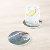 Dessous De Verre En Grès Vagues océaniques qui s'écrasent (Côté)