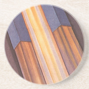 Dessous De Verre En Grès Vaisseaux spatiaux de science-fiction vintage fusé