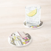 Dessous De Verre En Grès Valentine (Côté)