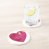 Dessous De Verre En Grès Valentine Heart Coaster (Côté)