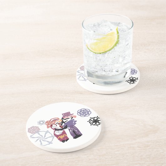 Dessous De Verre En Grès Valentine joy (Côté)