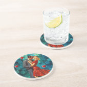 DESSOUS DE VERRE EN GRÈS VALENTINE VINTAGE PASSION (Côté)