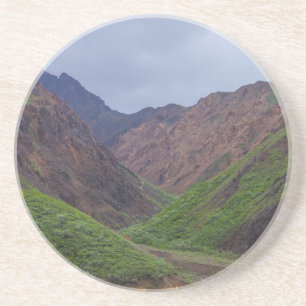 Dessous De Verre En Grès Vallée à la rivière Toklat de Denali