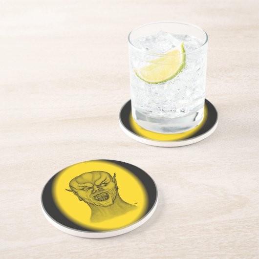 Dessous De Verre En Grès Vampire (Côté)