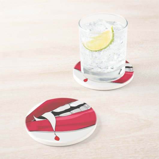 Dessous De Verre En Grès vampire (Côté)