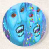 Dessous De Verre En Grès Vampires de l'espace (Devant)