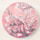 Dessous De Verre En Grès Van Gogh Almond Blossom pêche rose (Devant)