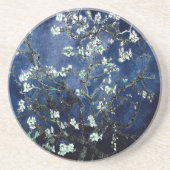 Dessous De Verre En Grès Van Gogh Almond Blossoms Midnight Blue (Devant)