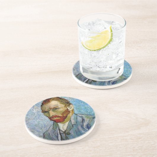 Dessous De Verre En Grès Van Gogh Autoportrait (Côté)