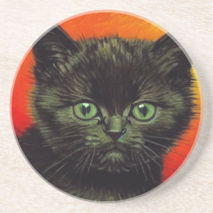 Dessous De Verre En Grès Van Gogh Black Kitten