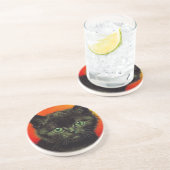 Dessous De Verre En Grès Van Gogh Black Kitten (Côté)