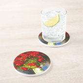Dessous De Verre En Grès Van Gogh Red Poppies (Côté)