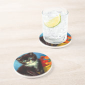 Dessous De Verre En Grès Van Gogh Tuxedo Cat (Côté)