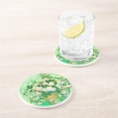 Dessous De Verre En Grès Van Gogh White Roses (Côté)