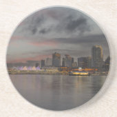 Dessous De Verre En Grès Vancouver Skyline À Sunset (Devant)