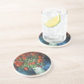 Dessous De Verre En Grès Vase par Red Poppies Vincent van Gogh (Côté)