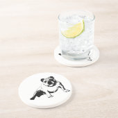 Dessous De Verre En Grès Vector Bulldog Design (Côté)