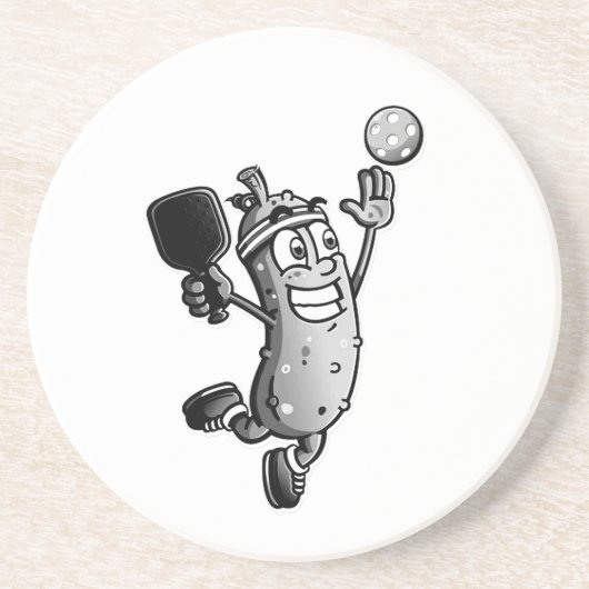 Dessous De Verre En Grès Vedette de pickleball (Devant)