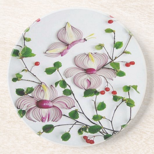 Dessous De Verre En Grès Veggie Art (Devant)