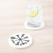 Dessous De Verre En Grès Vegvísir (Viking Compass) (Côté)