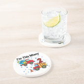 Dessous De Verre En Grès Véhicules de construction 2e cadeau d'anniversaire (Côté)