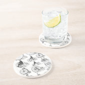 Dessous De Verre En Grès Vélo à grande roue Penny Farthing (Côté)