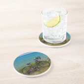 Dessous De Verre En Grès Vélo À Mackinac (Côté)