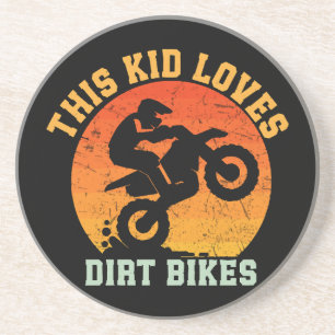 Dessous De Verre En Grès Vélo de terre drôle pour enfants