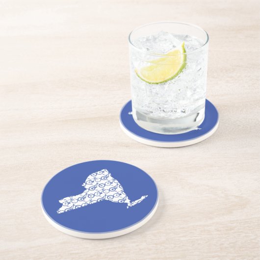 Dessous De Verre En Grès Vélo New York (Côté)