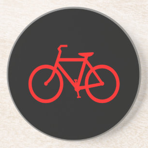 Dessous De Verre En Grès Vélo Rouge