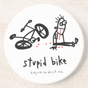 Dessous De Verre En Grès Vélo stupide