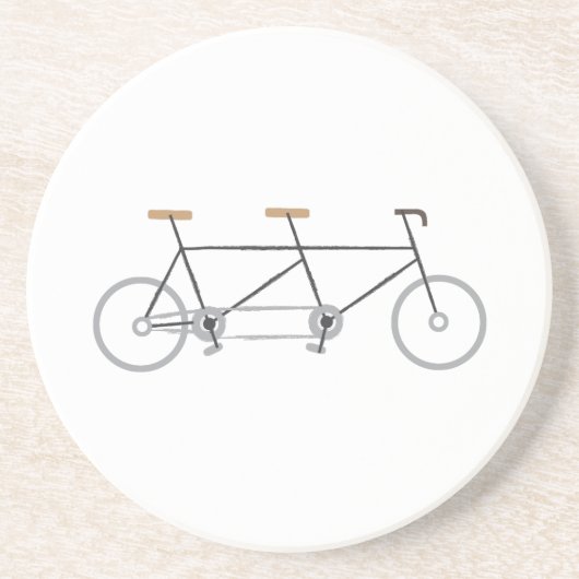 Dessous De Verre En Grès Vélo tandem (Devant)