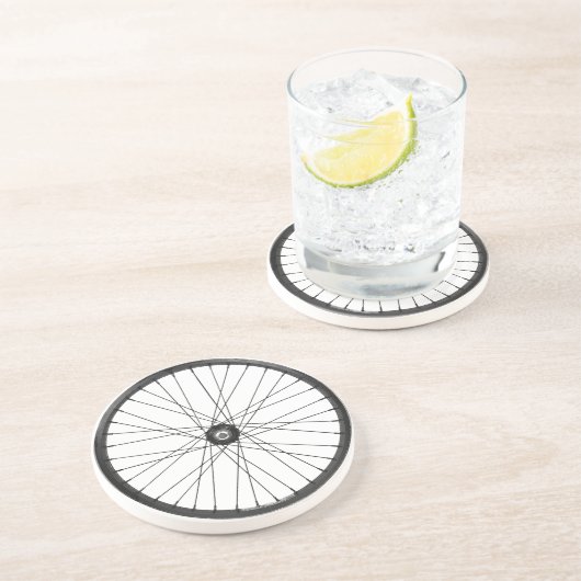 Dessous De Verre En Grès vélo - vélo + vélo (Côté)