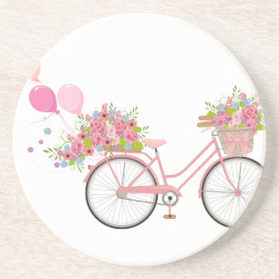 Dessous De Verre En Grès Vélo Whimsical Rose