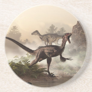 Dessous De Verre En Grès Velociraptors