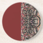 Dessous De Verre En Grès Vélos Abstraits (Devant)