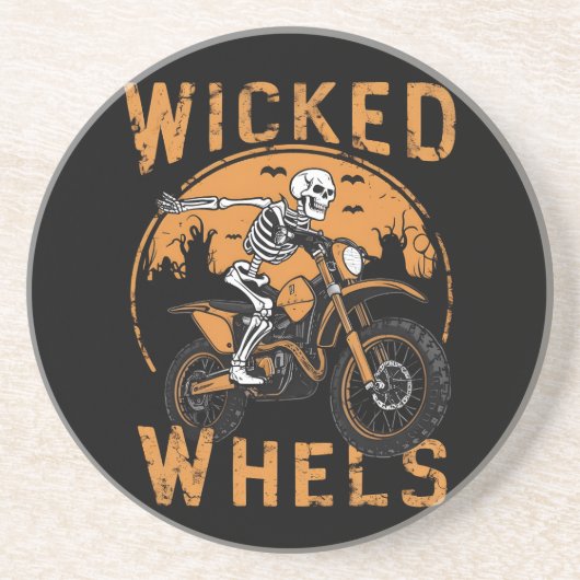 Dessous De Verre En Grès Vélos et Ghost Road (Devant)