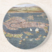 Dessous De Verre En Grès VENISE : CARTE, XVIème siècle (Devant)