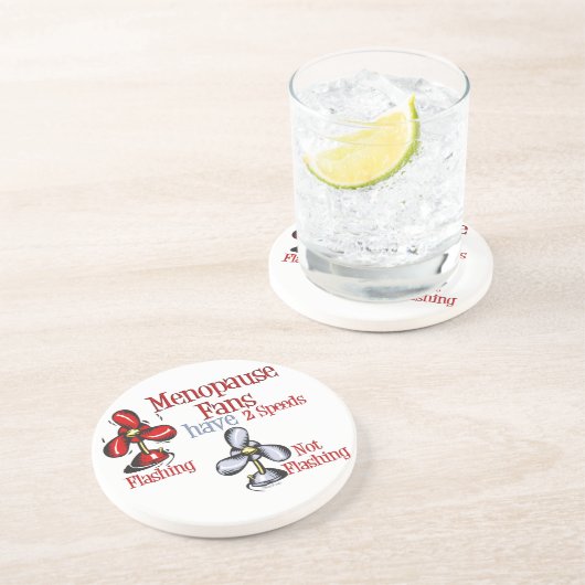 Dessous De Verre En Grès Ventilateur de ménopause (Côté)