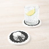 Dessous De Verre En Grès Ventilateurs de style fusen (Côté)