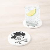 Dessous De Verre En Grès Ventilateurs en forme de papillon (Côté)