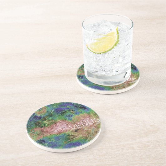 Dessous De Verre En Grès venus, solar system (Côté)