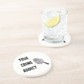Dessous De Verre En Grès Véritable adepte du crime (Côté)