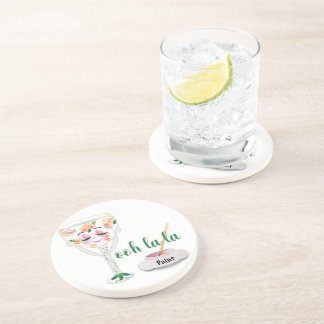 Dessous De Verre En Grès Verre à vin avec personnalité